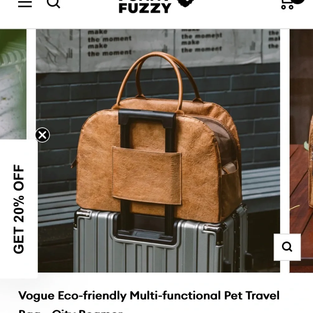 Funny Fuzzy pet carrier!